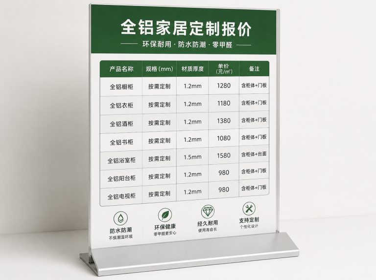 舟山全铝衣柜门与橡木纹铝制柜体